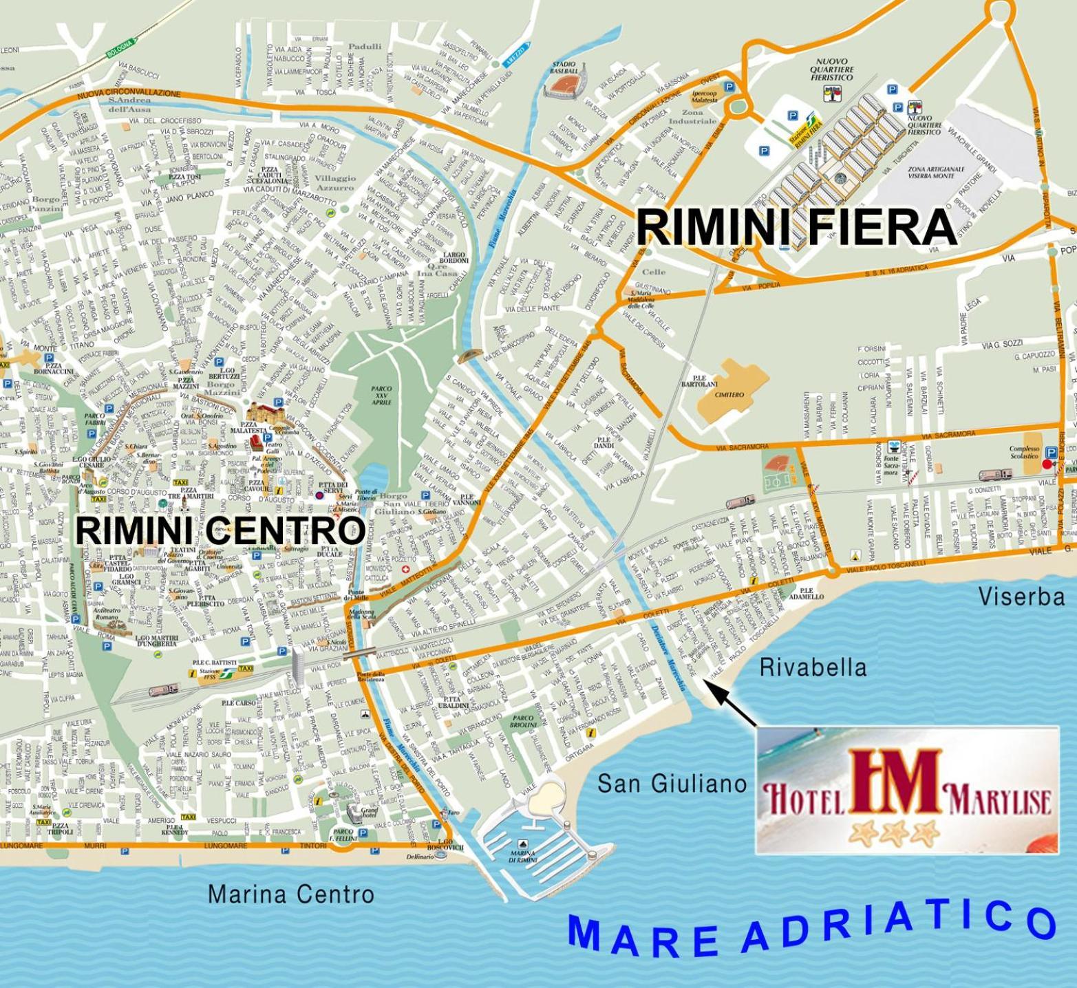 Hotel Marylise Rimini Esterno foto